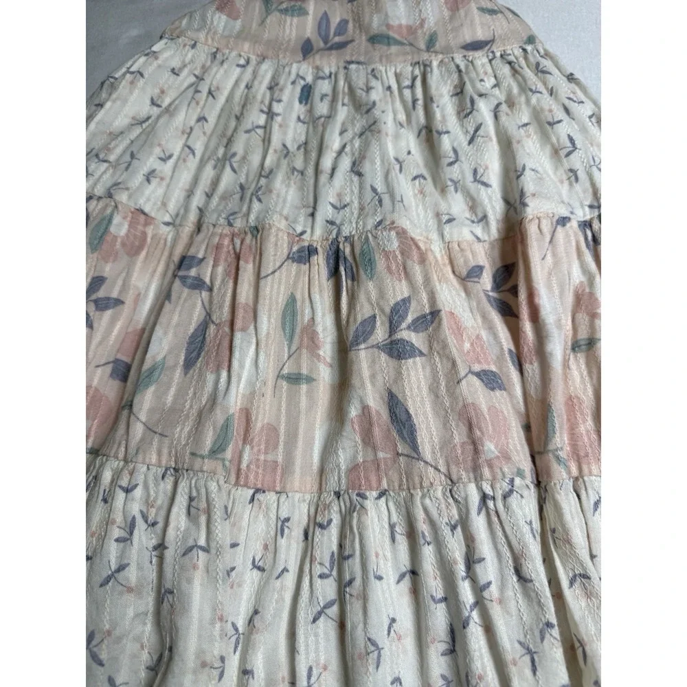 Catherine Malandrino Floral Tiered Size 5T Girls Sleeveless Dress